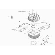 Base gasket cylinder 125cc EKA BMB Easykart, mondokart, kart