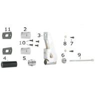 Piastrina carenatura posteriore CRG, MONDOKART, kart, go kart