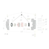 Gommino pinza freno anteriore V05 / V04 CRG, MONDOKART, kart