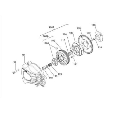 Supporto corona avviamento Iame Swift 60cc (fino al 2014)