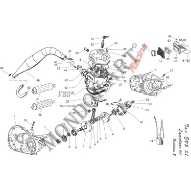 Pavesi exhaust manifold, mondokart, kart, kart store, karting