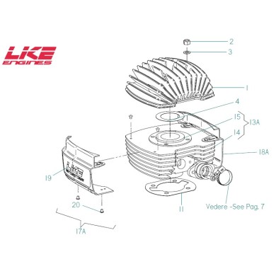 Gasket cylinder base LKE 60cc, mondokart, kart, kart store