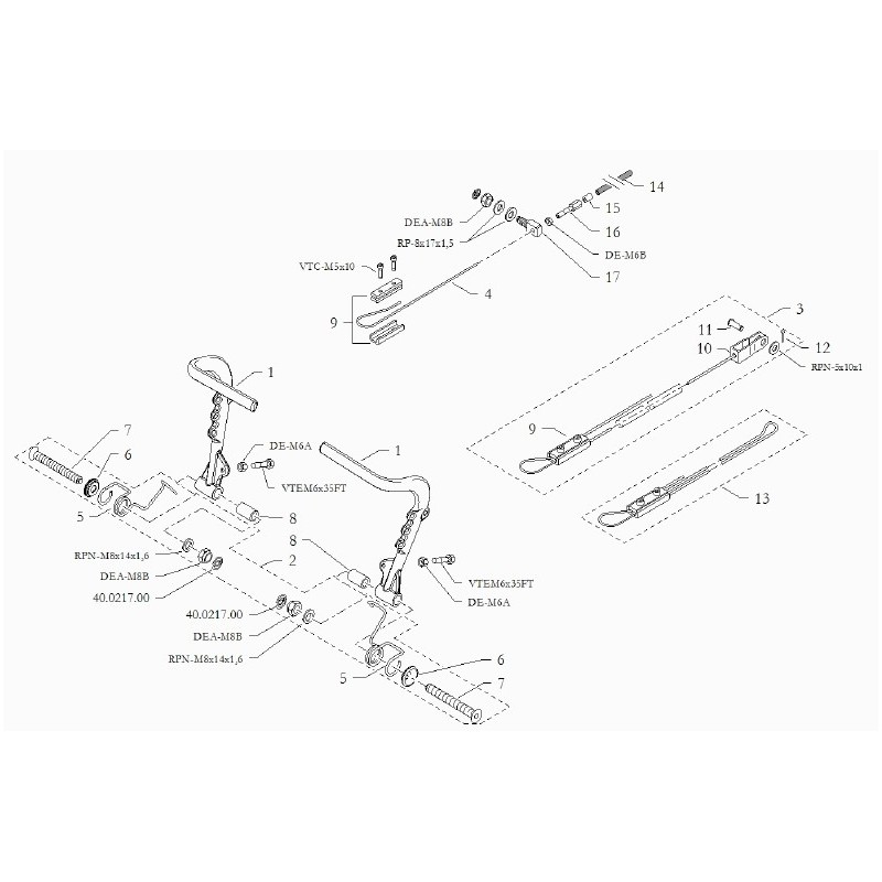 Spring for brake rod Birel, mondokart, kart, kart store