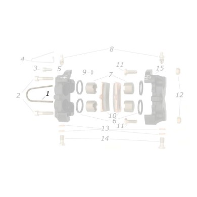 Espina Pastilla Freno V04 V05 "U" CRG, MONDOKART, kart, go