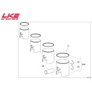 Kolbenring für 60cc, MONDOKART, kart, go kart, karting, kart