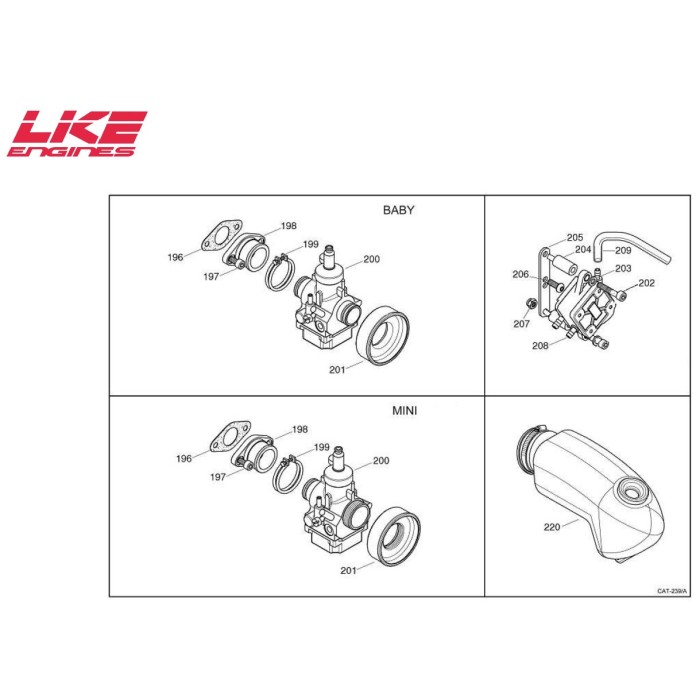 Boite a Air Admission LKE - TM Racing K2, MONDOKART, kart, go