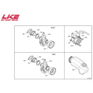 Filtro Aria Silenziatore aspirazione LKE - TM Racing K2