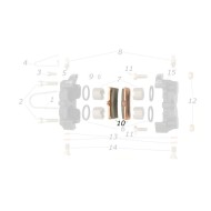 Disc brake pad V04 rear sintered CRG, mondokart, kart, kart
