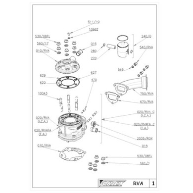 Oring Torica Interno Culata Vortex, MONDOKART, kart, go kart