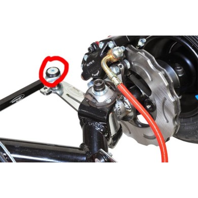 Rondelle conique aluminium 19 x 8 mm, MONDOKART, kart, go kart