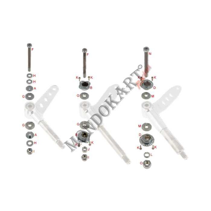 Boccola fusello eccentrica HST 22 / 10 mm OTK Tonykart