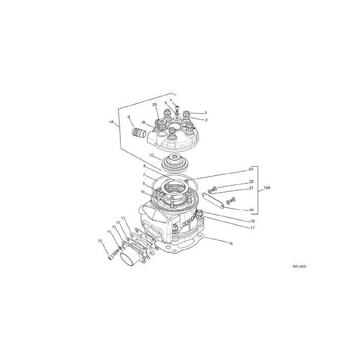 Dome head Iame Screamer KZ RACING VERSION PREPARED, mondokart