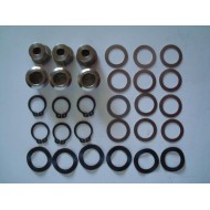 Kit Axes Disque frein arrière Birel 80X180X16, MONDOKART, kart