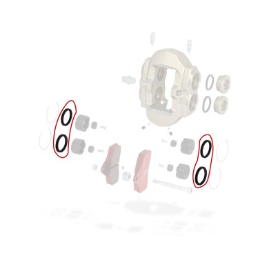Gasket front caliper sealing BSS KZ BSM4 TonyKart OTK