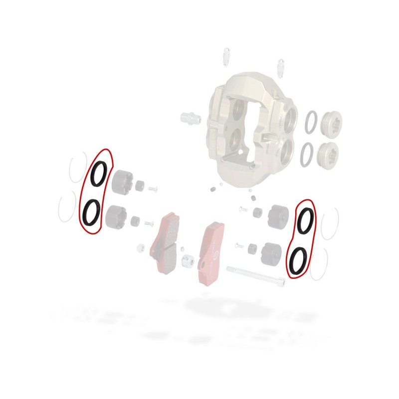 Gasket front caliper sealing BSS KZ BSM4 TonyKart OTK
