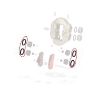 Reten pinza delantera BSS KZ BSM4 TonyKart OTK, MONDOKART