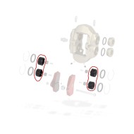 Pistoncino pinza anteriore BSS KZ BSM4 TonyKart OTK, MONDOKART