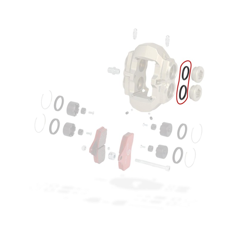 Oring eine Kappe vorne Sattels BSS KZ TonyKart OTK, MONDOKART