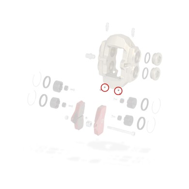 Sphere steel D 4 mm caliper front BSS KZ TonyKart OTK