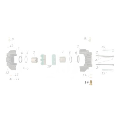 Raccordo occhiello tubo freno M10 CRG, MONDOKART, kart, go