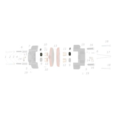 Joint Caoutchouc V99 D19 CRG, MONDOKART, kart, go kart