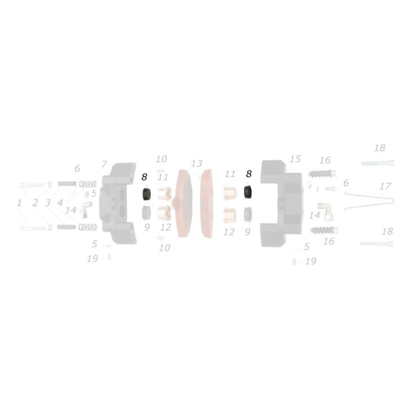 Joint Caoutchouc V99 D19 CRG, MONDOKART, kart, go kart