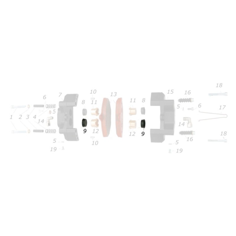 Joint Caoutchouc / pompe V99 D22 CRG, MONDOKART, kart, go kart