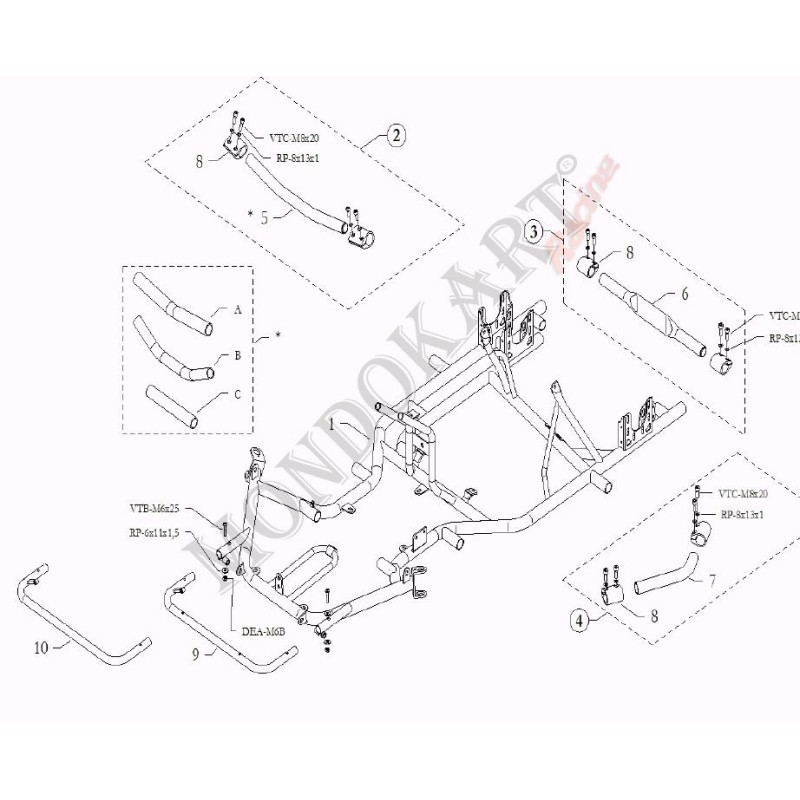 Stabilisateur avant 30 D (C) BirelArt, MONDOKART, kart, go