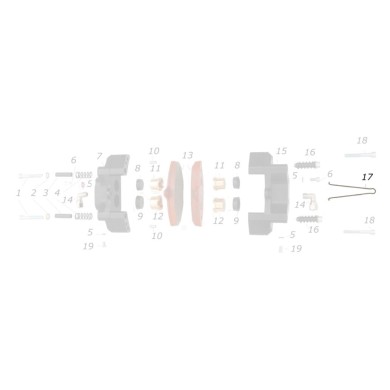 Long forceps safety plug rear CRG, mondokart, kart, kart store