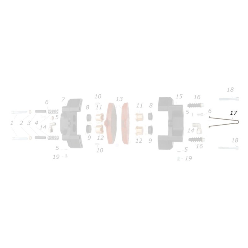 Long forceps safety plug rear CRG, mondokart, kart, kart store