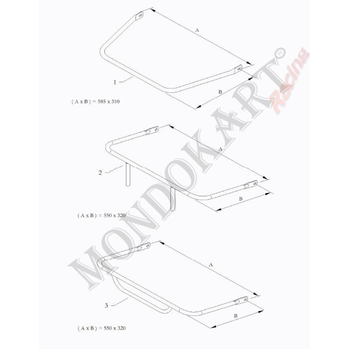 Front bumper D 550x320 KF KZ OK BirelArt, mondokart, kart, kart