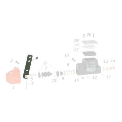 Brake pump lever CRG, mondokart, kart, kart store, karting