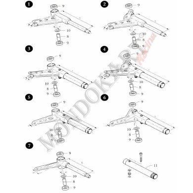 Mangueta 10 mm completa KZ BirelArt Derecho, MONDOKART, kart