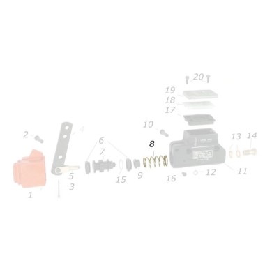 Spring brake pump UP / V04 / V05 CRG, mondokart, kart, kart