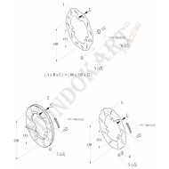 Disque frein avant fixe 80x150x12G KZ BirelArt, MONDOKART