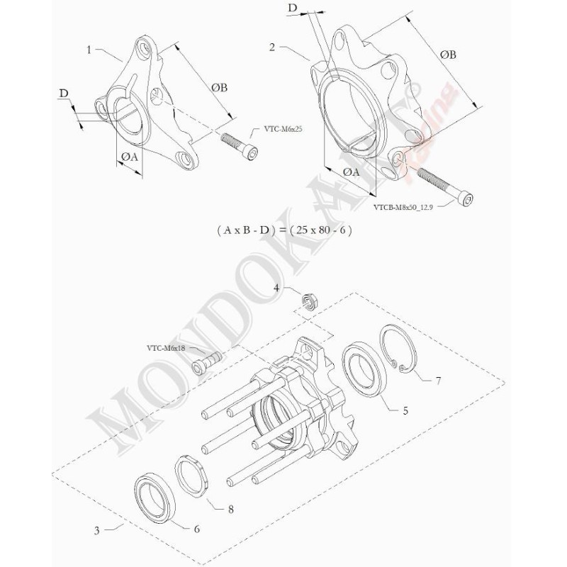 Anello dìarresto uni 7437 BirelArt, MONDOKART, kart, go kart