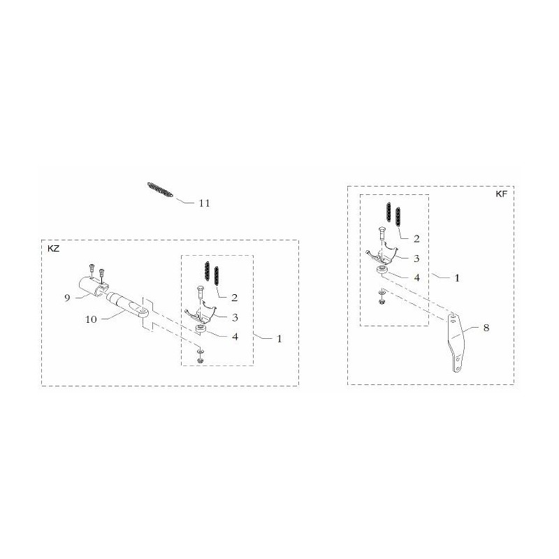 Raidisseur Support berceau echappement R BirelArt, MONDOKART