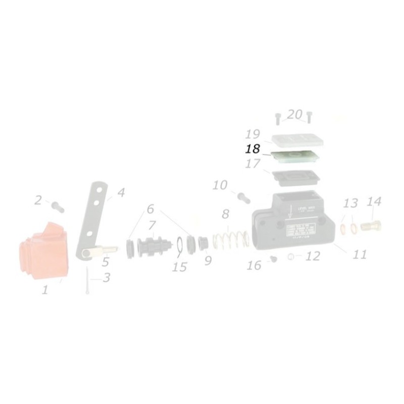 Tappo Membrana Pompa V05 / V04 CRG, MONDOKART, kart, go kart