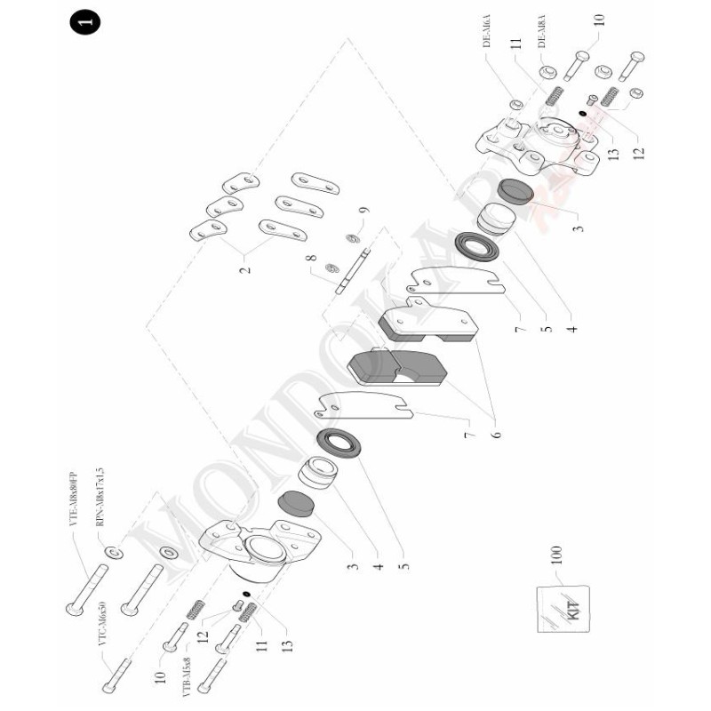 Screw EN ISO 7380 TBCE 10.9 BirelArt, mondokart, kart, kart