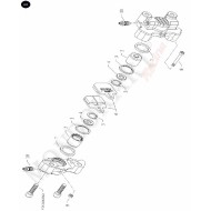 Etrier Frein arriere complet R-I25x2-H5 BirelArt, MONDOKART