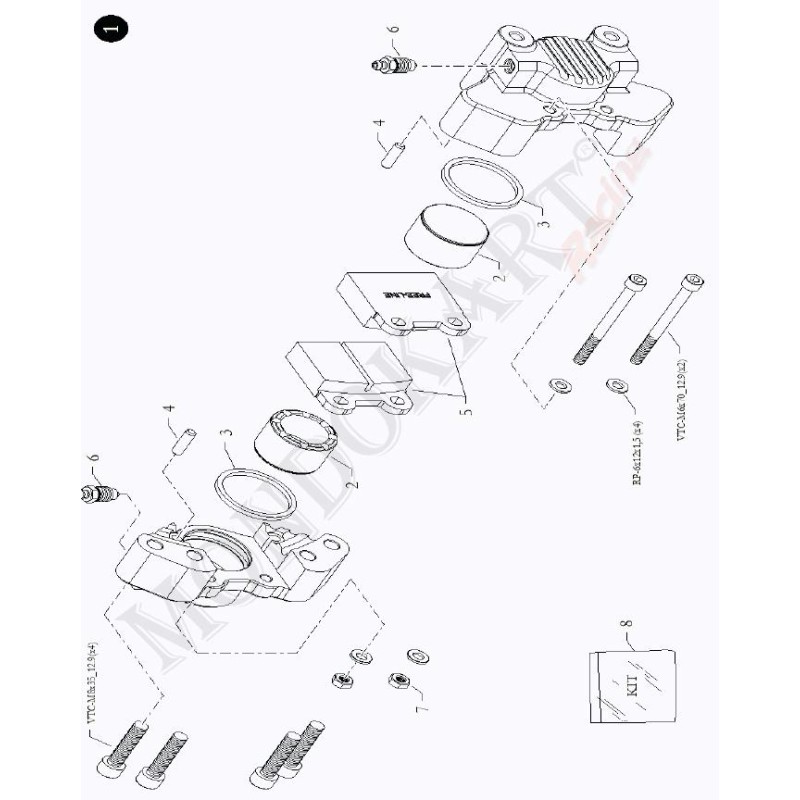 Gasket square section 38x47x3,2 BirelArt, mondokart, kart, kart