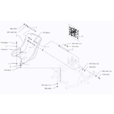 Unterstützung Rundsitz 300mm Freeline BirelArt, MONDOKART