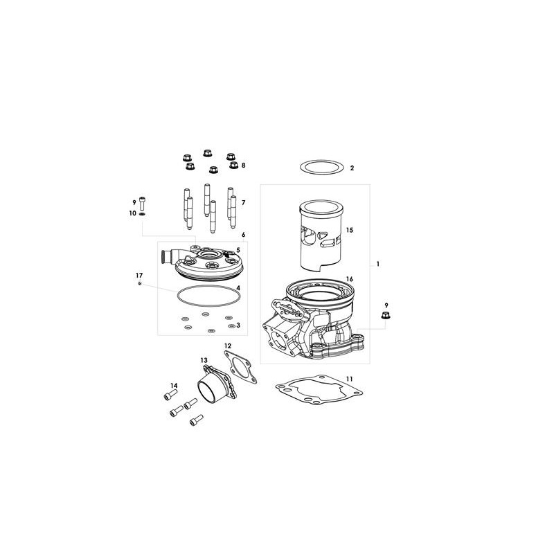 Joint Embase cylindre TM KF - OK - OKJ, MONDOKART, kart, go