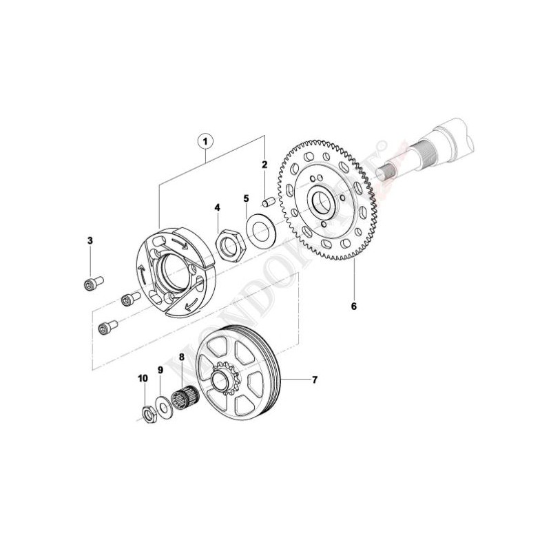 Rotore Frizione TM 60cc mini, MONDOKART, kart, go kart