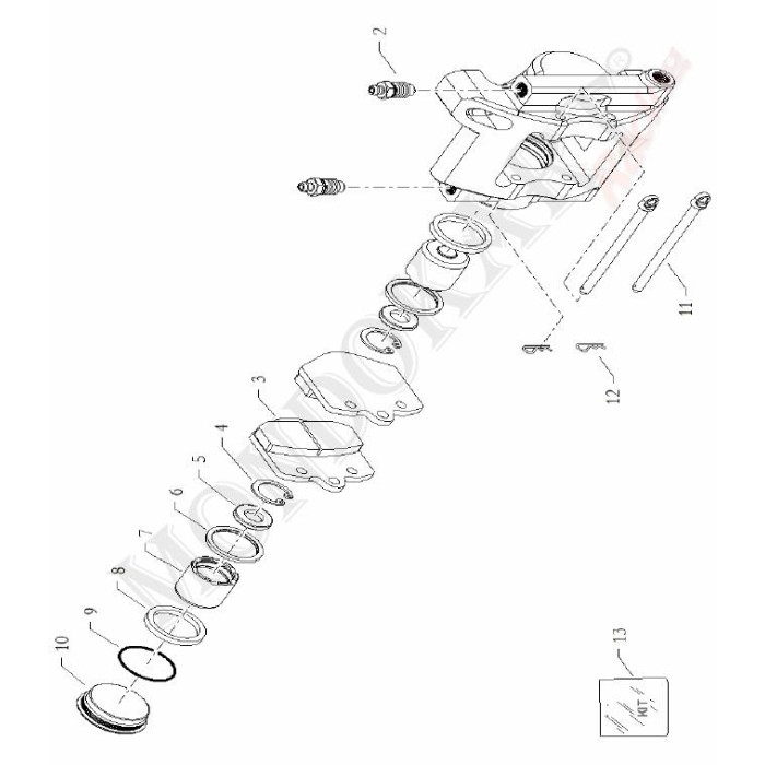 Guarnizione sezione quadra 32x38x3 EPDM BirelArt, MONDOKART