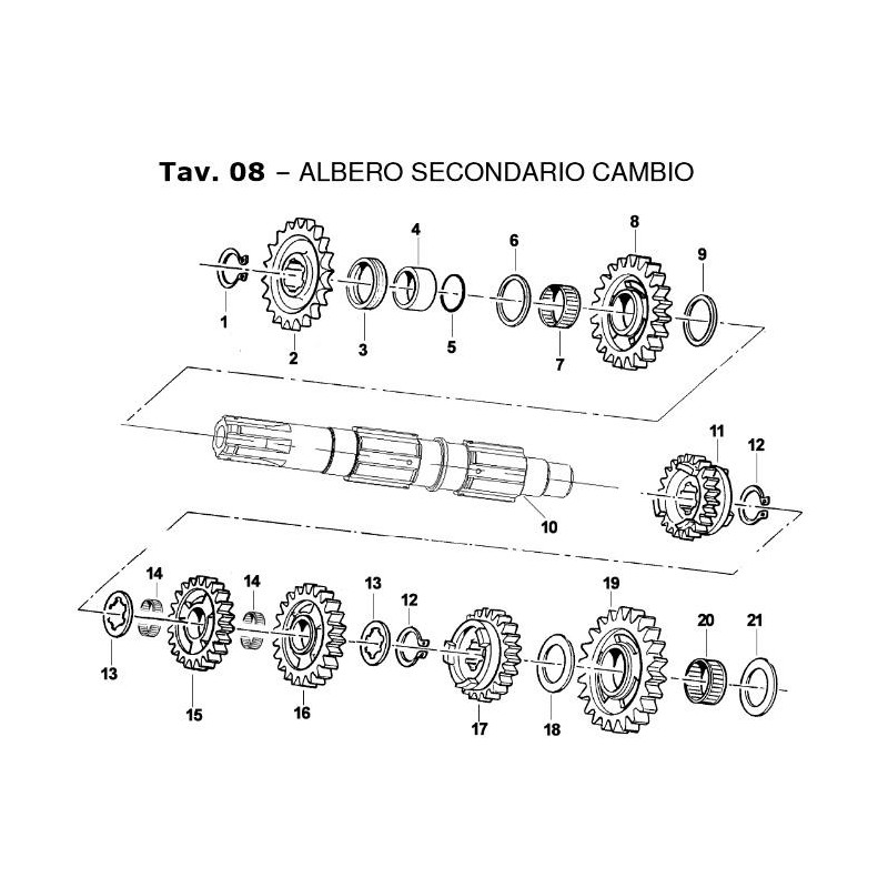 Gear 4 ^ AS Z 27 secondary TM KZ10B - KZ10C (AB Code)