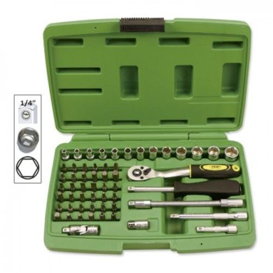 Tool case 56 pieces hexagonal sockets, mondokart, kart, kart