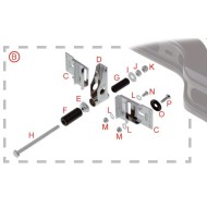 Soporte Vertical Parechoque Trasero KF KZ OTK TonyKart