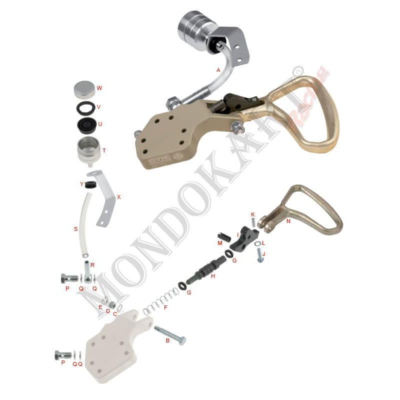 Caoutchouc réservoir récupération antivibratoire OTK TonyKart