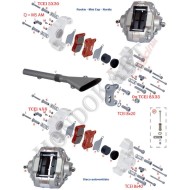 Rear brake pad Mini Rookie Neos OTK BSM BSM2 TonyKart
